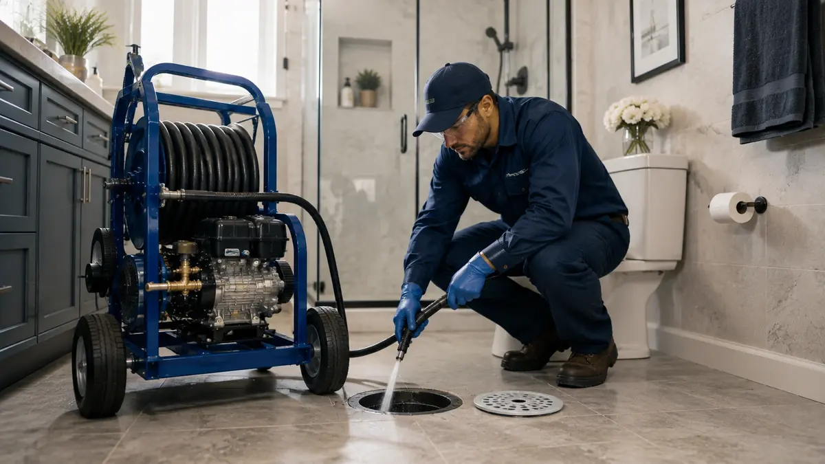 Bathroom Drain Hydro Jetting in Jamul