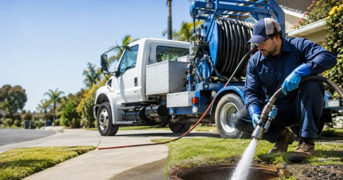 Hydro jet sewer cleaning Jamul