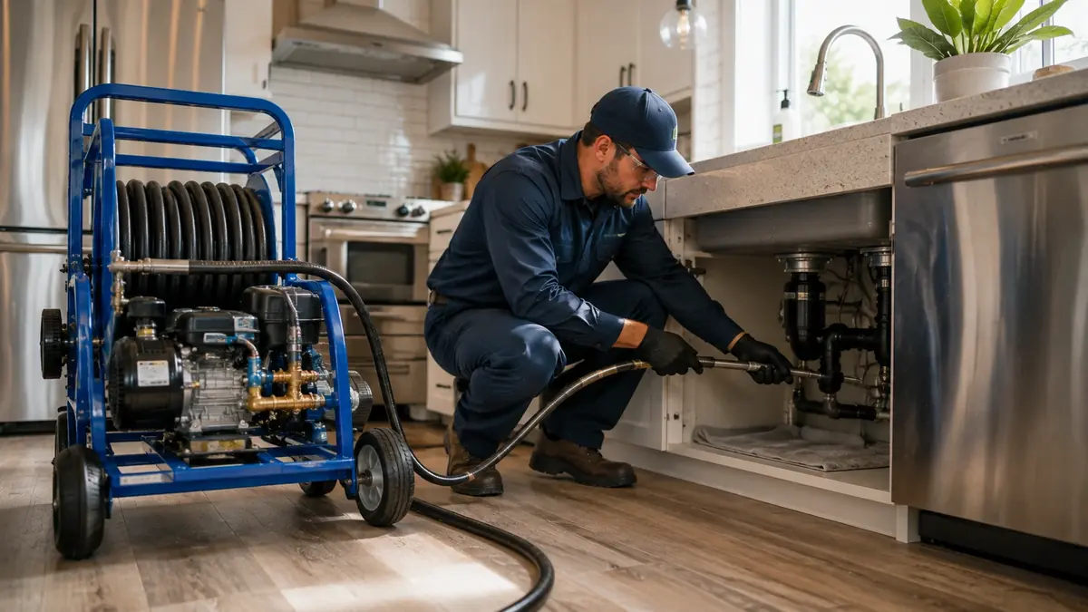 Kitchen Drain Hydro Jetting in Jamul