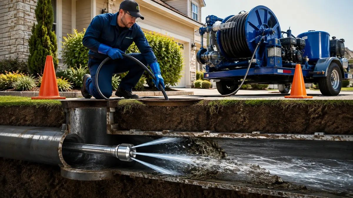 Main Sewer Line Hydro Jet Cleaning in Jamul