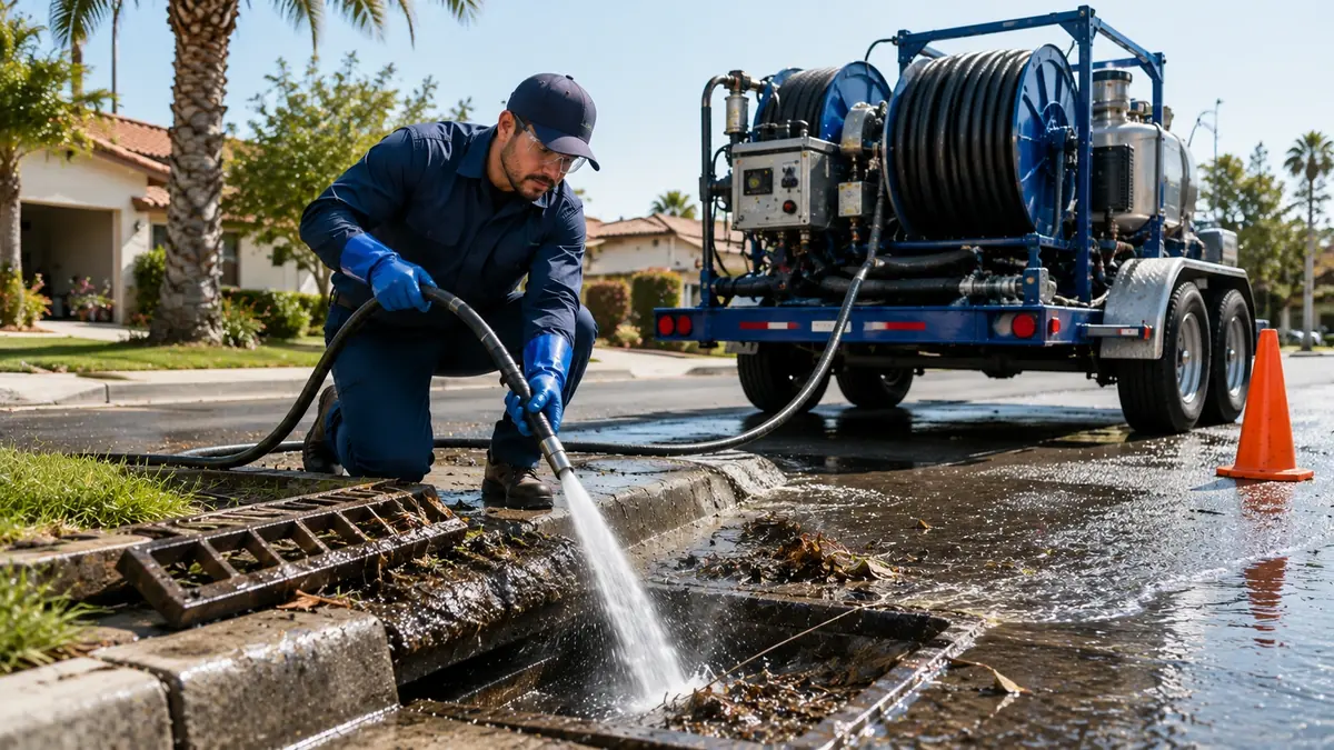 Storm Drain Hydro Jet Cleaning in Jamul
